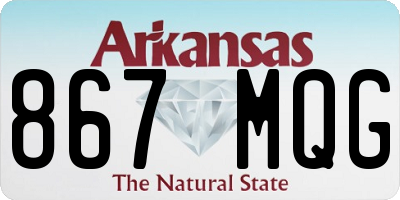 AR license plate 867MQG