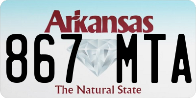 AR license plate 867MTA