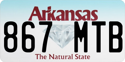 AR license plate 867MTB