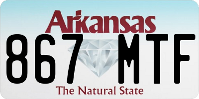 AR license plate 867MTF