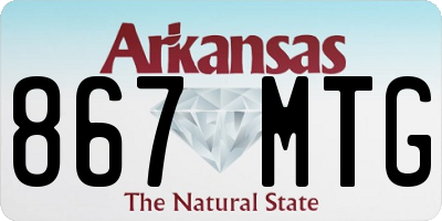 AR license plate 867MTG