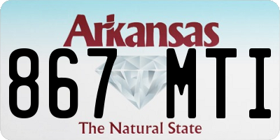 AR license plate 867MTI