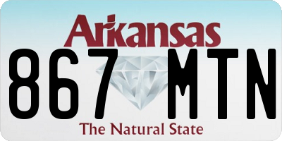 AR license plate 867MTN