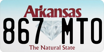 AR license plate 867MTO