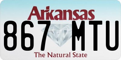 AR license plate 867MTU