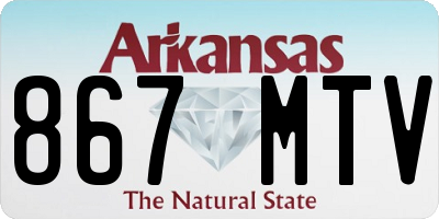 AR license plate 867MTV