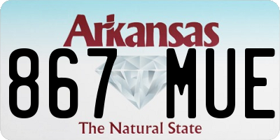 AR license plate 867MUE