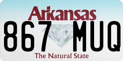 AR license plate 867MUQ