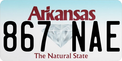 AR license plate 867NAE