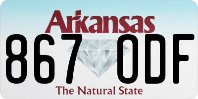 AR license plate 867ODF