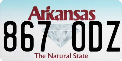 AR license plate 867ODZ