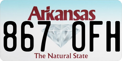 AR license plate 867OFH