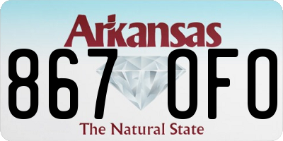 AR license plate 867OFO