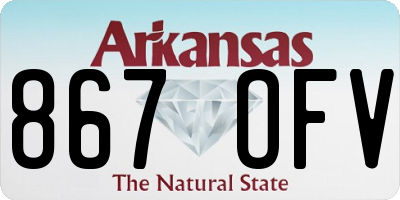AR license plate 867OFV