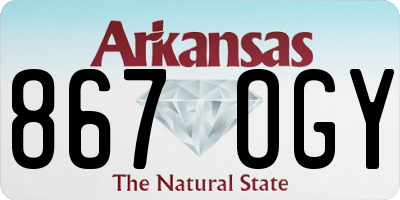 AR license plate 867OGY