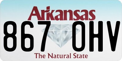AR license plate 867OHV