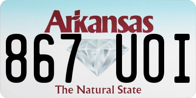 AR license plate 867UOI