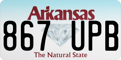 AR license plate 867UPB