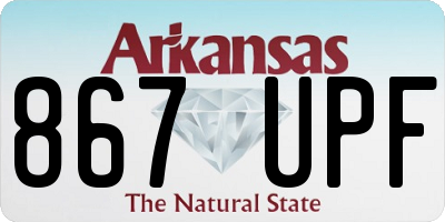AR license plate 867UPF