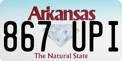 AR license plate 867UPI
