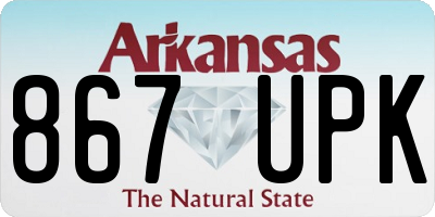AR license plate 867UPK