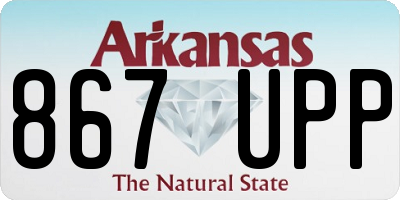 AR license plate 867UPP
