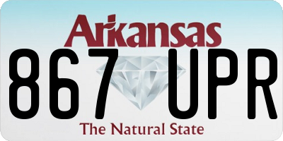 AR license plate 867UPR