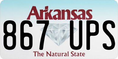AR license plate 867UPS
