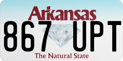 AR license plate 867UPT