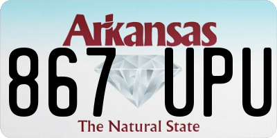 AR license plate 867UPU
