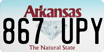 AR license plate 867UPY