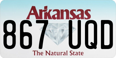 AR license plate 867UQD