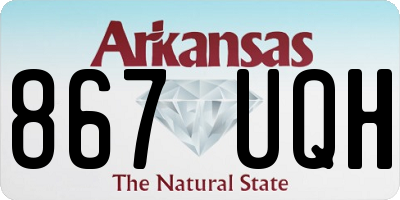 AR license plate 867UQH