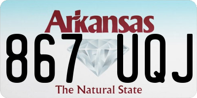 AR license plate 867UQJ