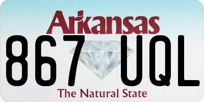 AR license plate 867UQL