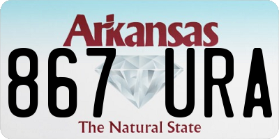 AR license plate 867URA