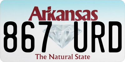 AR license plate 867URD