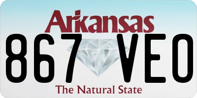 AR license plate 867VEO
