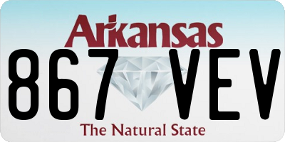 AR license plate 867VEV