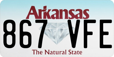 AR license plate 867VFE