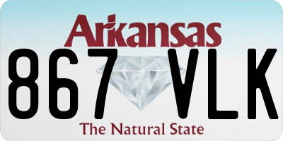 AR license plate 867VLK