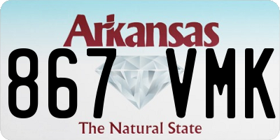 AR license plate 867VMK