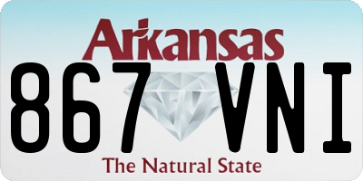 AR license plate 867VNI