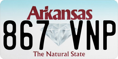 AR license plate 867VNP