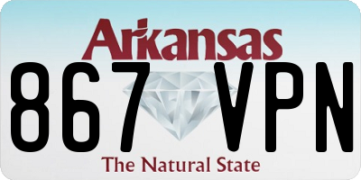 AR license plate 867VPN