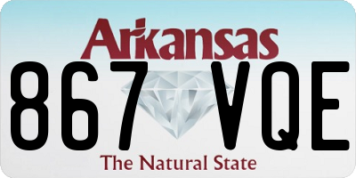 AR license plate 867VQE
