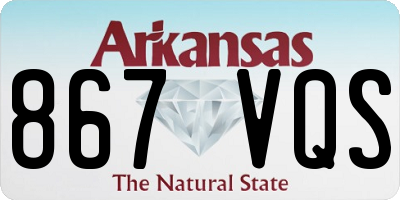AR license plate 867VQS