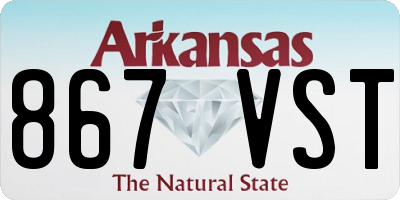AR license plate 867VST