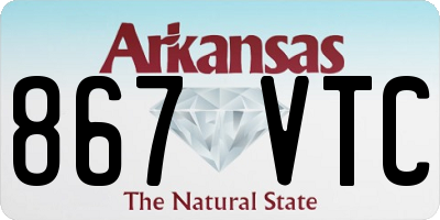 AR license plate 867VTC
