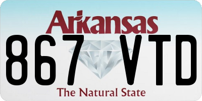 AR license plate 867VTD